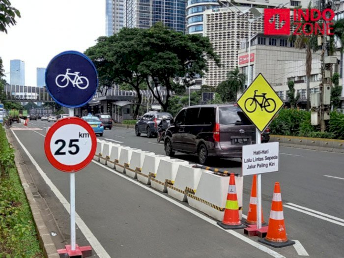Polda Metro Imbau Pengendara Tak Lintasi Jalur Khusus Sepeda di Jakarta