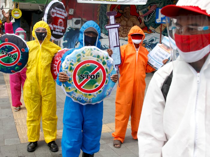 FOTO: Peringatan Setahun Pandemi COVID-19 di Indonesia