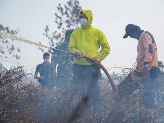40 Hektare Lahan Gambut di Kalbar Terbakar, Pemko Pontianak Segel Lima Lokasi