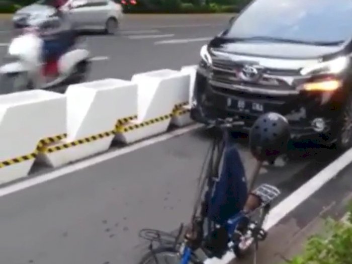Viral Mobil Masih Nekat Masuk Jalur Sepeda, Pemprov DKI Beri Tanggapan