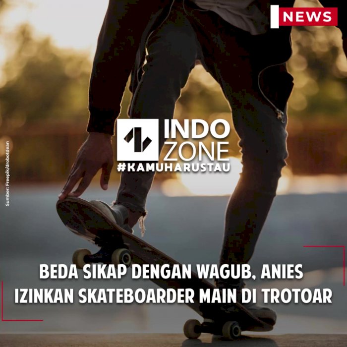 Beda Sikap dengan Wagub, Anies Izinkan Skateboarder Main di Trotoar