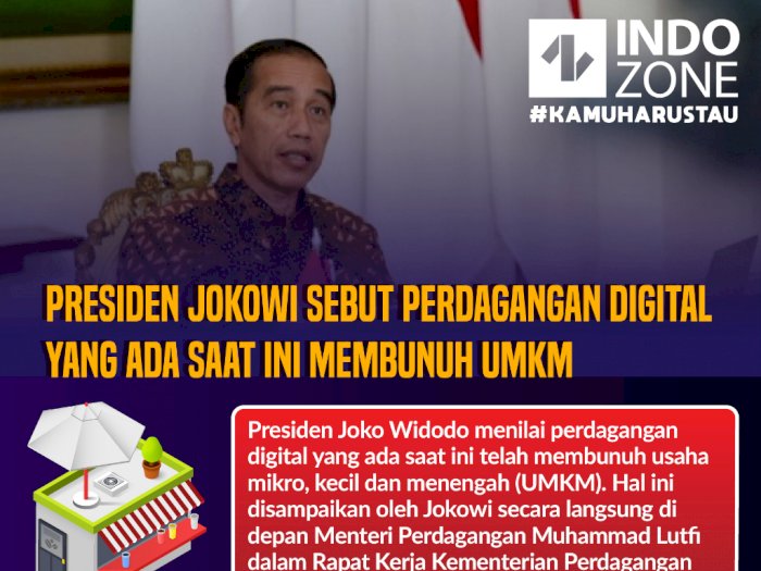 Jokowi Sebut Perdagangan Digital yang Ada Saat Ini Membunuh UMKM