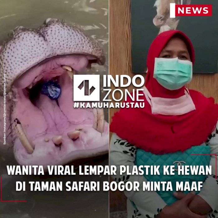 Wanita Viral Lempar Plastik ke Hewan di Taman Safari Bogor Minta Maaf