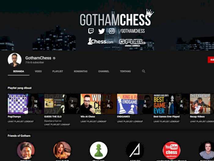 GothamChess Blokir Indonesia di YouTube-nya, Seolah-olah Ingin Menghindar!