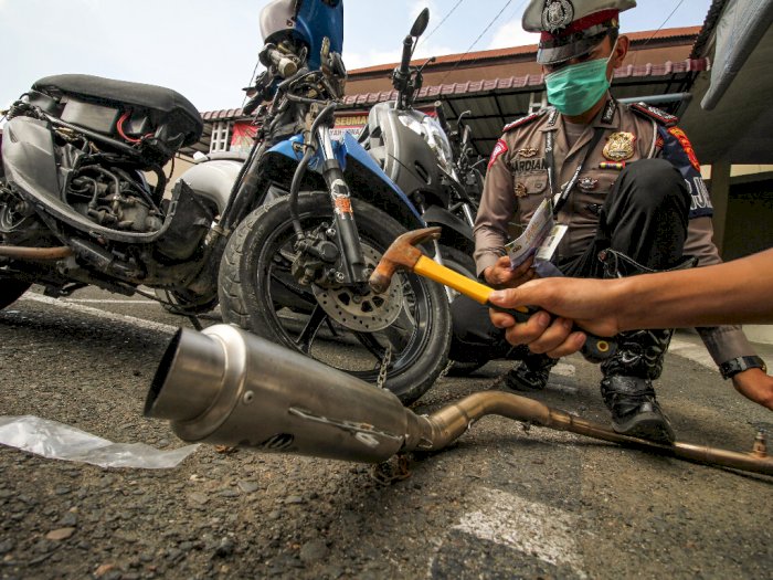Hasil Razia Knalpot Bising di Jakarta Semalam: 11 Pemotor Ditindak