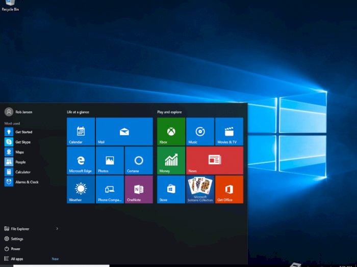 windows 10 build 10240 menu inicar
