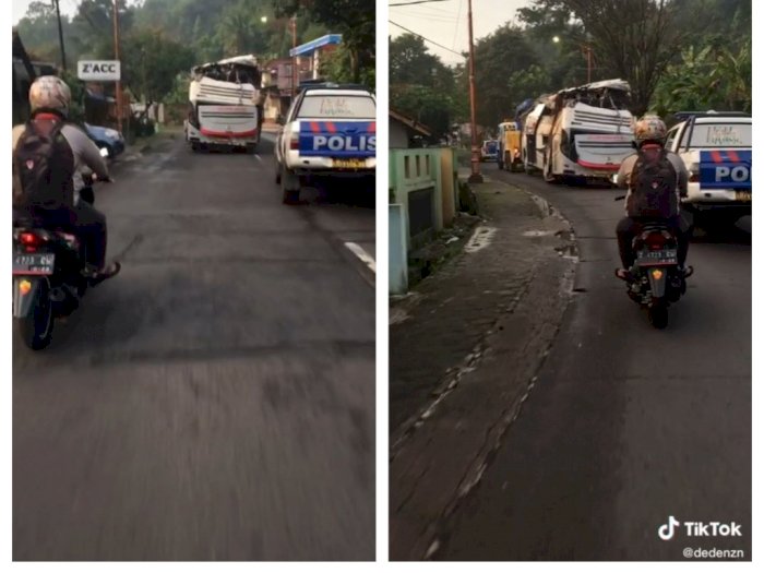 Begini Evakuasi Bus Sri Padma Kencana Usai Diangkat dari Jurang di Sumedang, Netizen Sedih