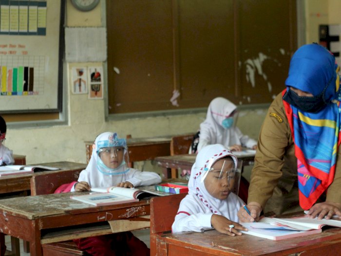 FOTO: Uji Coba Sekolah Tatap Muka di Kabupaten Bogor