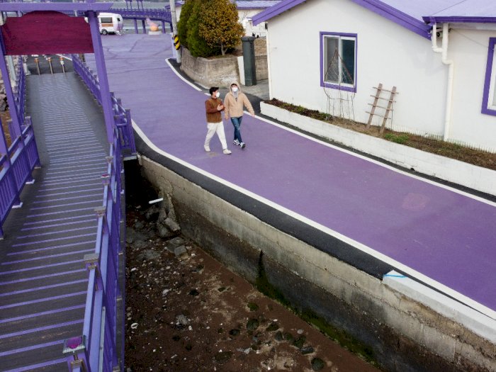 Potret Purple Island, Objek Wisata Serba Warna Ungu di Korea Selatan