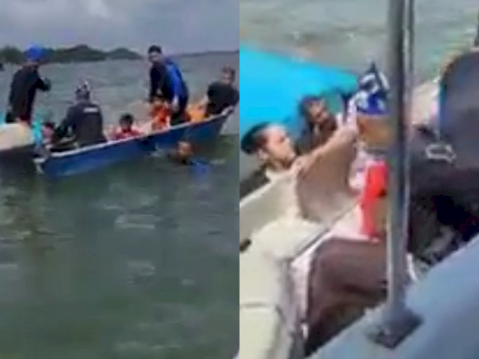 Video Satu Keluarga Lakukan Perjalanan Naik Perahu & Hampir Tenggelam Usai Kapal Terbalik