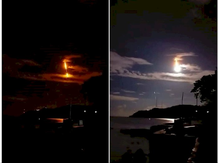 Mengejutkan, Ledakkan Benda Luar Angkasa Terekam Kamera Warga, Diduga Meteor Jatuh