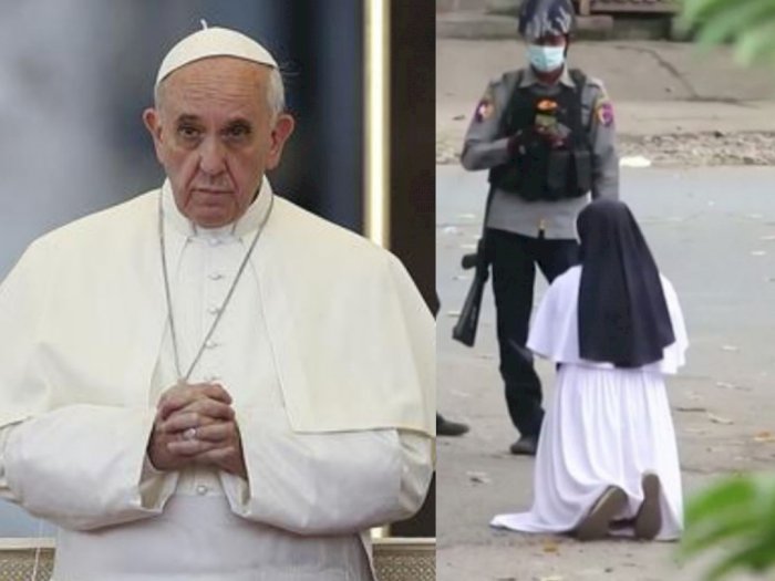 Paus Fransiskus Minta Stop Pertumpahan Darah di Myanmar, 'Saya Akan Berlutut di Jalanan'