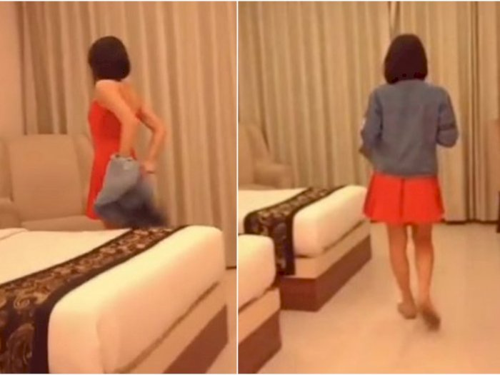 Terungkap Sosok Wanita di Video Syur 3 Menit Lebih di Hotel Bogor, Pakai Gaun Merah Seksi