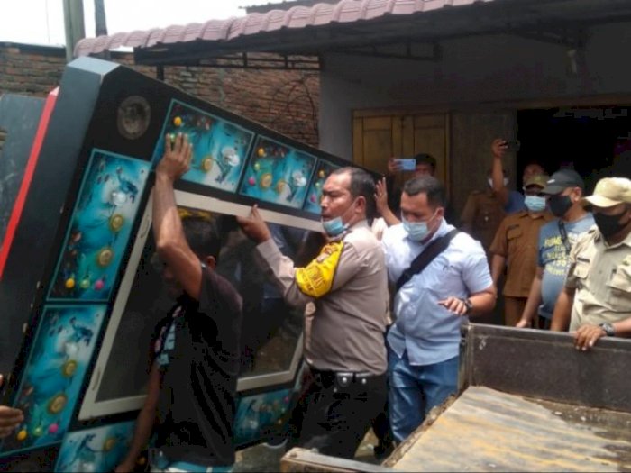Resahkan Masyarakat, Polisi Gerebek Lokasi Judi  Tembak Ikan di Medan Labuhan