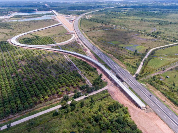 FOTO: Progres Pembangunan Tol Palembang-Prambulih