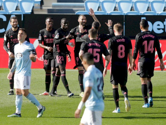 Celta Vigo VS Real Madrid Tuntas 1-2 di Babak Pertama