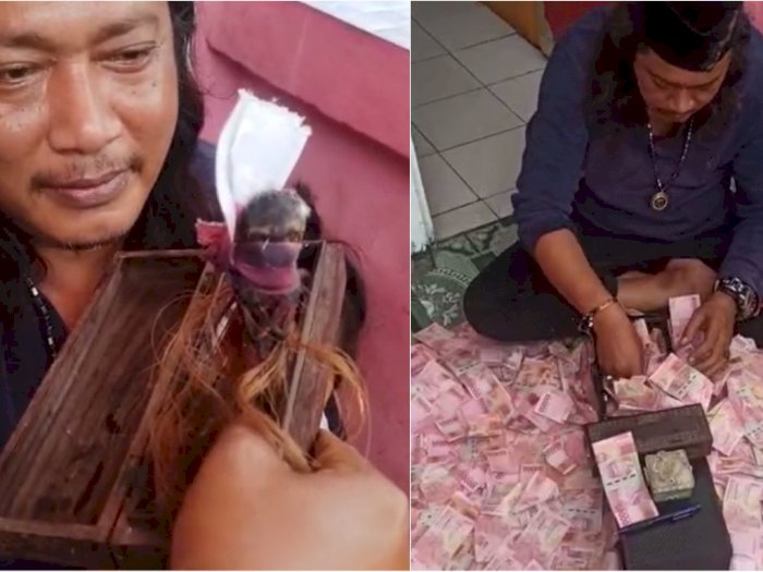 Heboh Pria Gandakan Uang Hingga Rp300 Juta Pakai Jenglot, Netizen Salfok Rumahnya Triplek