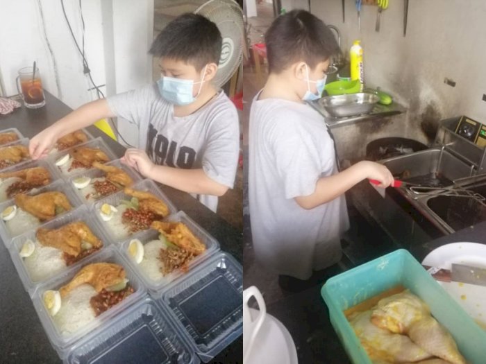 Bocah 12 Tahun Jual Nasi Lemak di Restoran Orangtua, Masakannya Jadi Favorit Warga Lokal