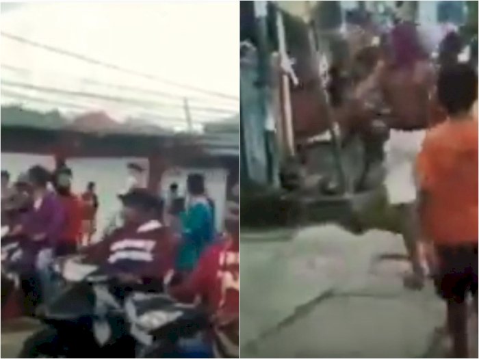 2 PNS Tewas Ditikam Pakai Badik, Ratusan Warga Mengamuk Lakukan Aksi di Jalanan Manokwari