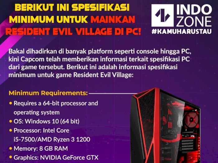 Spesifikasi Minimum untuk Mainkan Resident Evil Village di PC!
