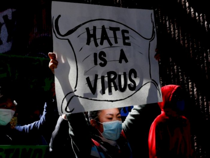 Buntut Penembakan di Atlanta, Warga Asia-Amerika Gelar Unjuk Rasa: Kami Bukan Virus!
