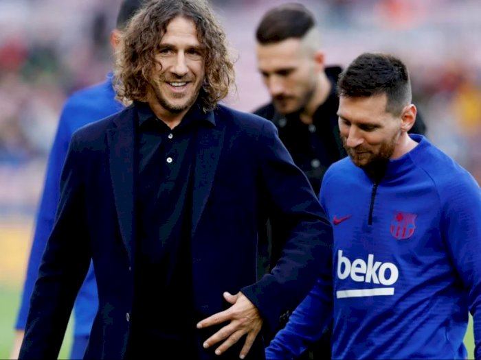 Puyol Sarankan Messi Bertahan di Barcelona