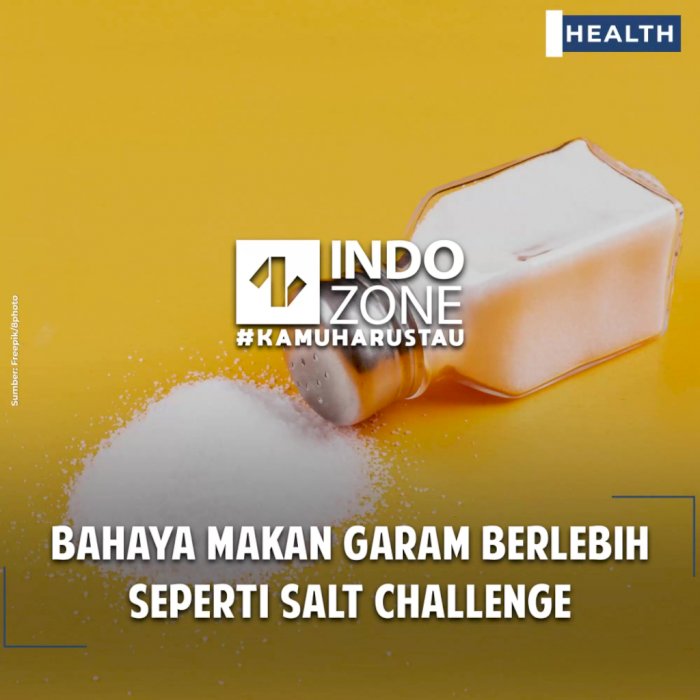 Bahaya Makan Garam Berlebih Seperti Salt Challenge