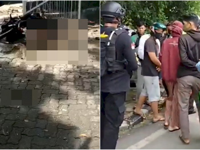 Terungkap Pelaku Bom Bunuh Diri Gereja Katedral Makassar, Tubuhnya Hancur, Naik Motor