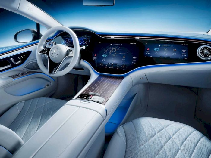 Melihat Tampilan Interior dari Mobil Mercedes EQS 2022, Sangat Futuristik!