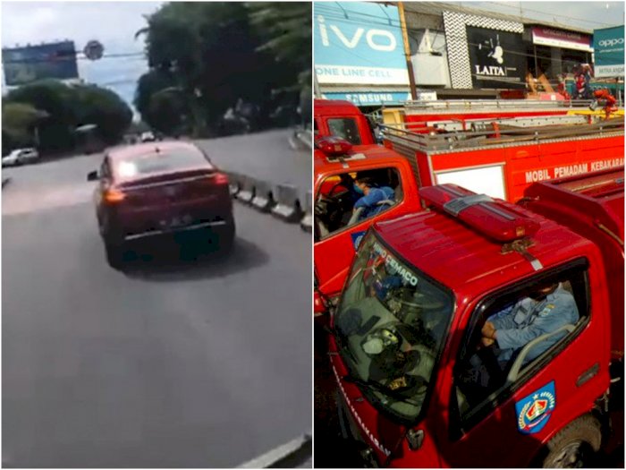 Ditlantas Bali Tindak Pengemudi yang Viral Diduga Halangi Mobil Damkar