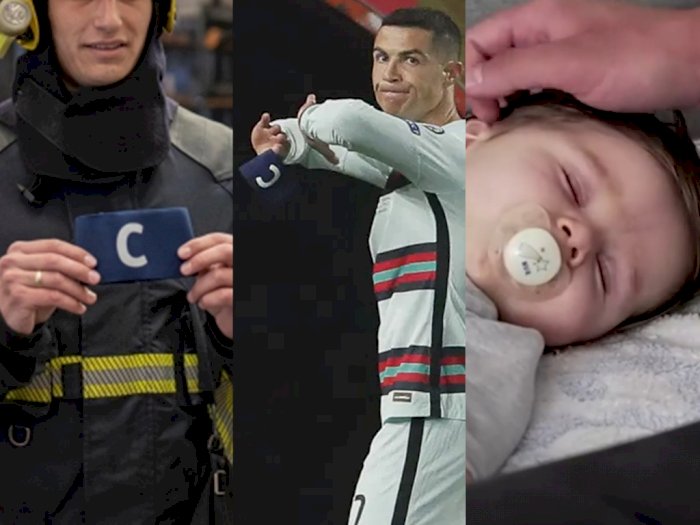 Ban Lengan Cristiano Ronaldo Dilelang untuk Mengumpulkan Dana Perawatan Bayi Sakit Saraf