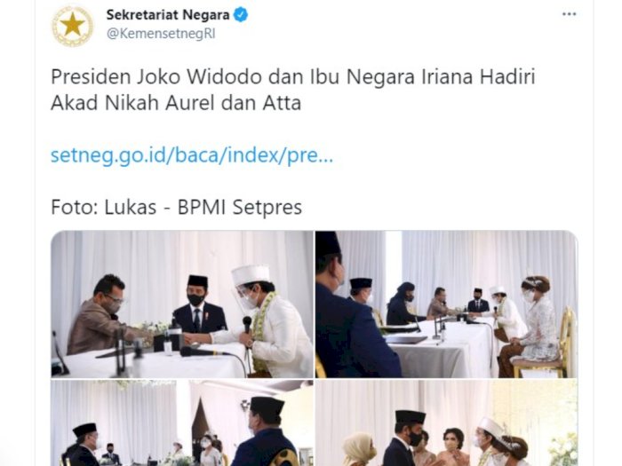 Setneg Posting Foto Jokowi Hadiri Acara Nikahan, Netizen: Nyakitin Berjuta Rakyat Banget