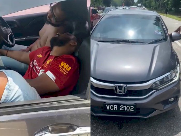 Pria Ini Tertidur di Mobilnya dan Buat Kemacetan Lalu Lintas, Bikin Netizen Kesal