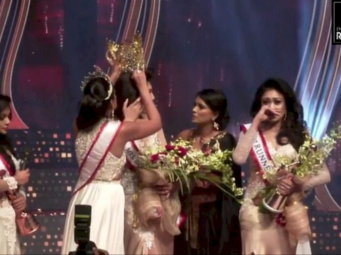 Kontes Kecantikan Berakhir Ricuh Setelah Mrs World Mengambil Paksa Mahkota Mrs Sri Lanka