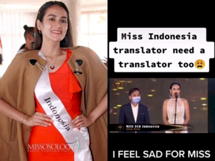 Kasian! Interpreter Indonesia di Miss Eco International Gagap, Netizen Nyalahin Miss-nya! 