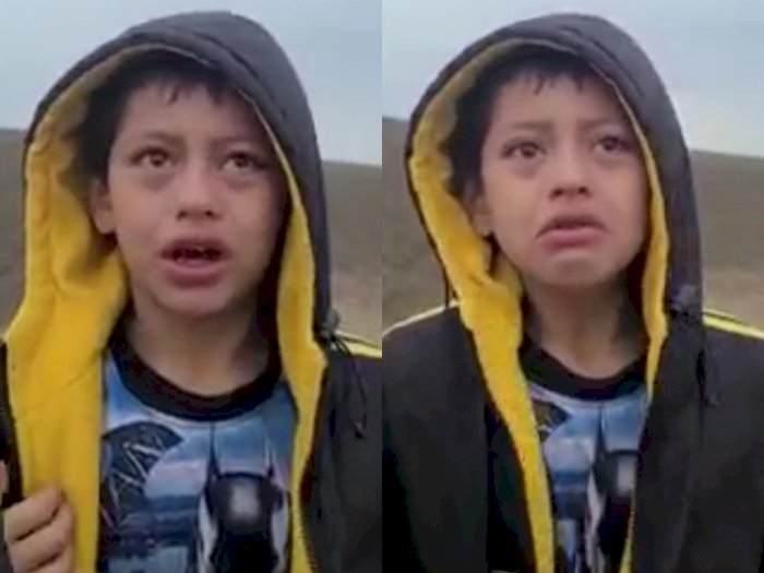 Kasihan! Bocah Ini Berkeliaran Sendirian, Ditemukan Menangis Minta Tolong di Perbatasan