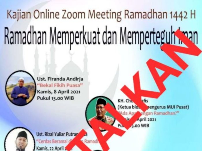 Batalkan Kajian Online Ramadan, Komisaris PT Pelni Singgung Radikalisme: Ini Peringatan