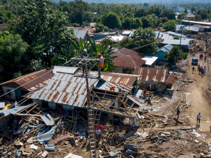 FOTO: Pemulihan Infrastruktur Pascabanjir Bandang Adonara Timur