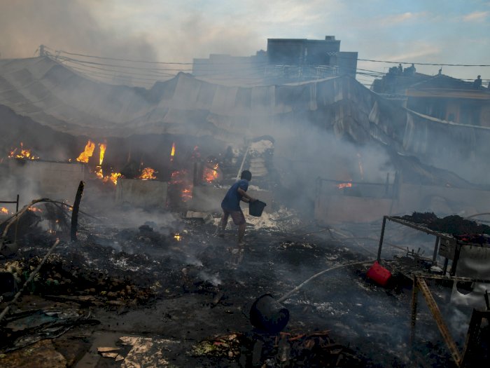 Kebakaran Pasar Kambing Tanah Abang Hanguskan Ratusan Lapak