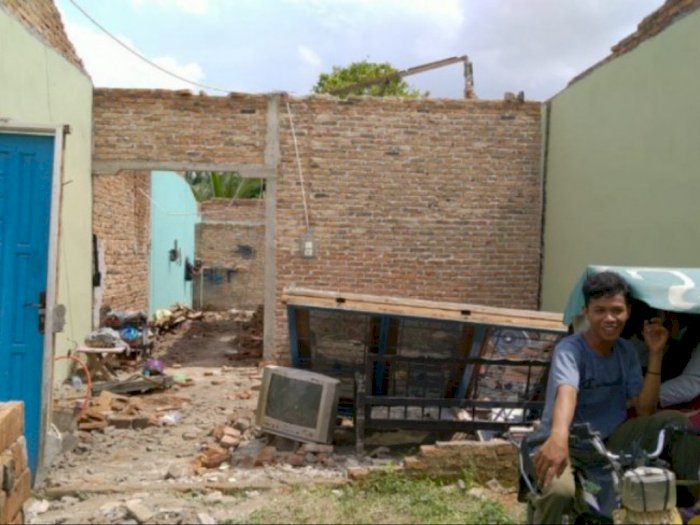 45 Rumah Warga di Percut Sei Tuan Rusak Diterjang Angin Puting Beliung