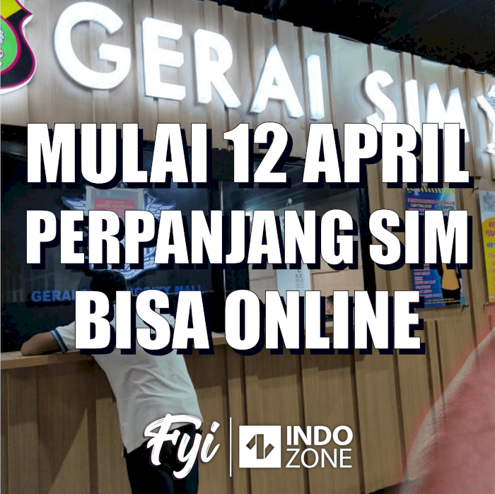 Mulai 12 April Perpanjang SIM Bisa Online