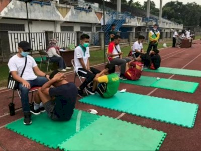 Jelang PON Papua, 172 Atlet Pelatda Sumut Jalani Tes Fisik di Stadion Unimed