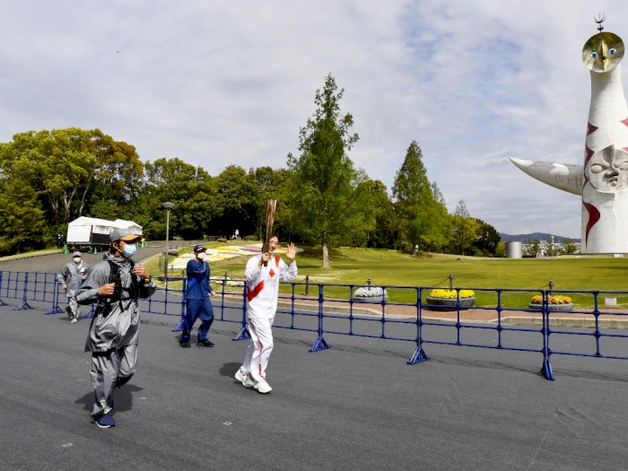 Gegara Lonjakan Kasus Corona, Kirab Obor Olimpiade di Osaka Jepang Digelar Tanpa Penonton