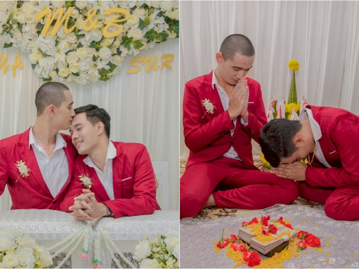 Pasangan Gay di Thailand Menikah, Netizen Indonesia 'Terbakar' dan Lontarkan Ancaman Mati