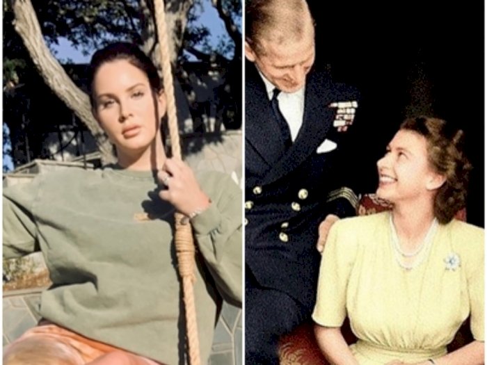 Lana Del Rey Dihujat Usai Unggah Foto Pangeran Philip dan Ratu Elizabeth II 