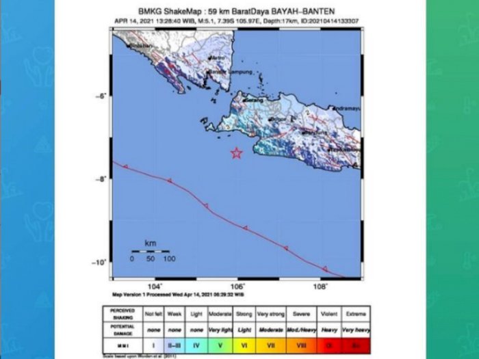 Gempa Bumi Magnitudo 5,1 Guncang Banten, Netizen: Cibubur Terasa