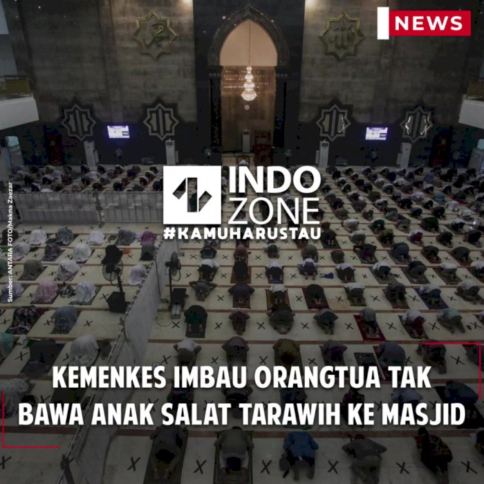 Kemenkes Imbau Orangtua Tak Bawa Anak Salat Tarawih ke Masjid