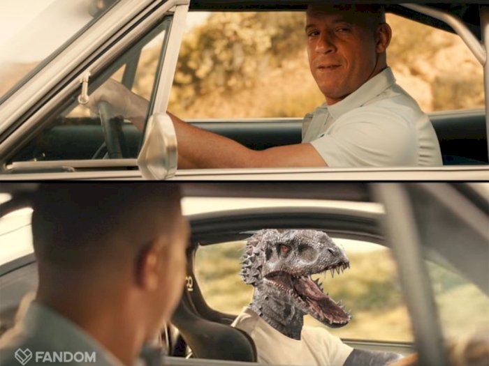 Meme Kocak soal Rencana Film Fast and Furious Gabung dengan Jurassic World