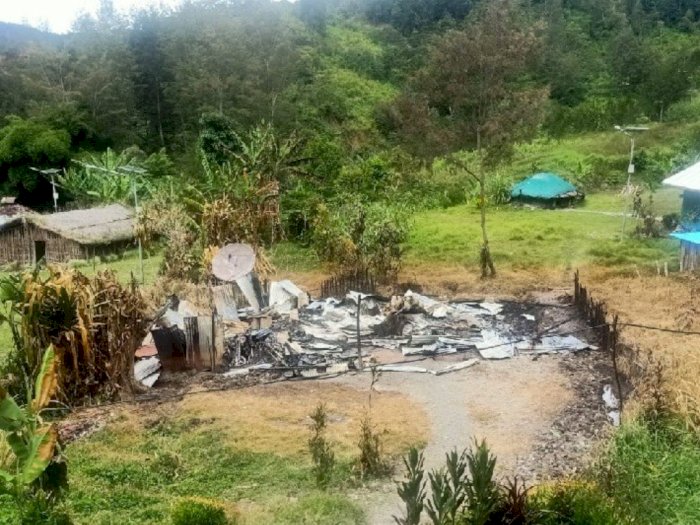  Kembali Berulah, KKB Bakar Rumah Kepala Suku dan Guru di Beoga Papua