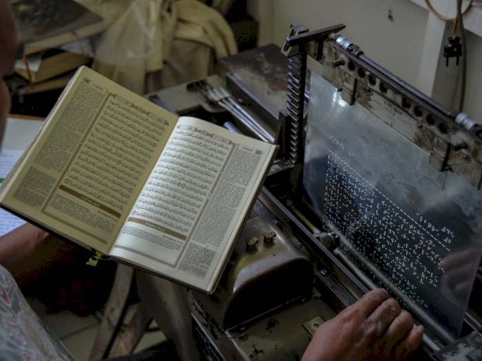 FOTO: Produksi Al Quran Braile di Bandung
